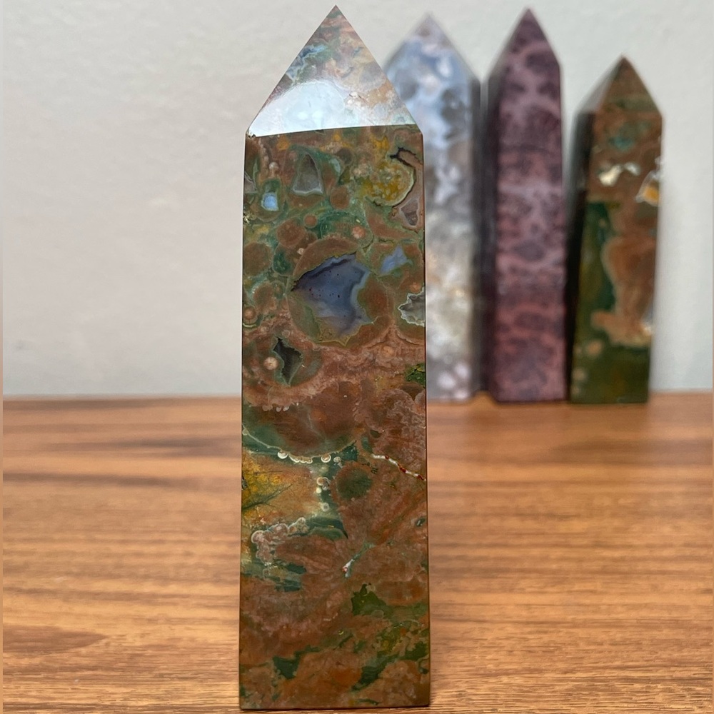 Rainforest Jasper Crystal Tower - image 1